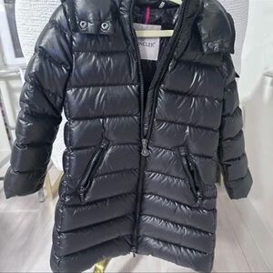 Moncler Efant - Girls Blue Padded Moka Coat 4